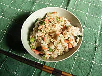 鮭と花菜のまぜごはん